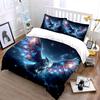 Galaxy Owl Themed Decor Set Multiple sizes kid's and adults' bedroom Exquisite 3PC bedding set gift