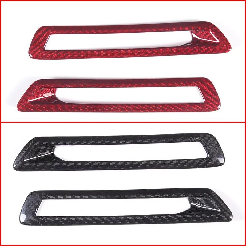 Real Carbon Fiber Car A Pillar Air Conditioning Outlet Decorative Frame Sticker for BMW 8 Series G14 G15 G16 Interior Accessorie