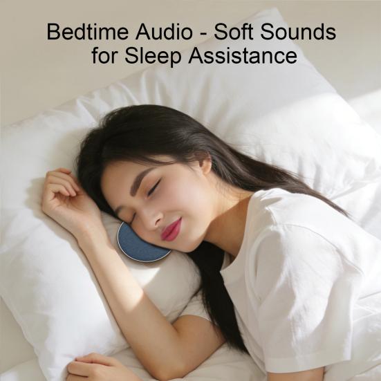 Under-Pillow Speaker for Sleep Bluetooth-compatible Ultrasonic Sound Pillow Wireless Bone Conduction Mini Pillow Speaker for Adults Side Sleepers