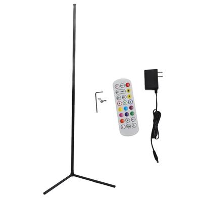 Lámpara de Pie de Esquina Regulable con Cambio de Color RGB Sincronización Musical Lámpara de Pie LED Moderna con Mando a Distancia