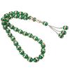 Beads Rosary 33 Grains Exquisite Unique Pattern Religious Article Worship Prayer SuppliesGreen