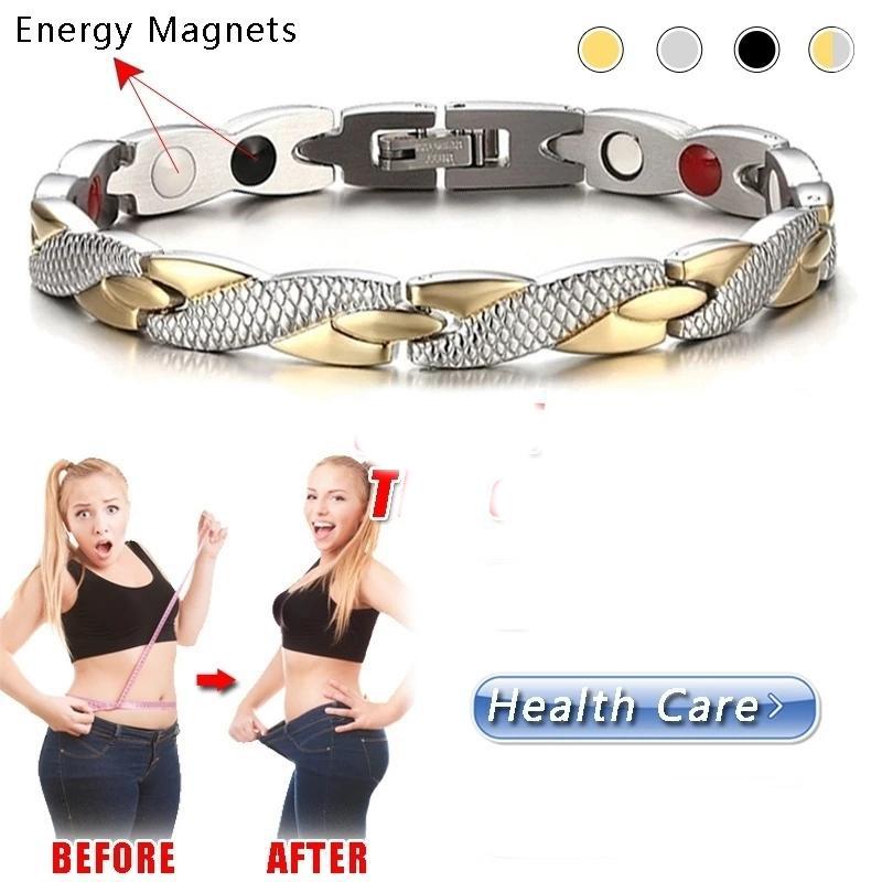 Nová magnetická terapie náramek zeštíhlující ztrátu energie náramek Twisted Dragon Magnets Šperky Péče o zdraví