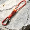Braided Rope Water Bottle Lanyard Zinc Zinc Alloy Carabiner Hook Essential Key Chain Lanyard  Mountaineering