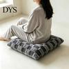 Warm Dining Chair Cushion Square Plush with Ties, Buffalo Check Plaid Seat Cushion, High Resilience Fiber Fluffy Non Slip Pad for Office Collapse Desk