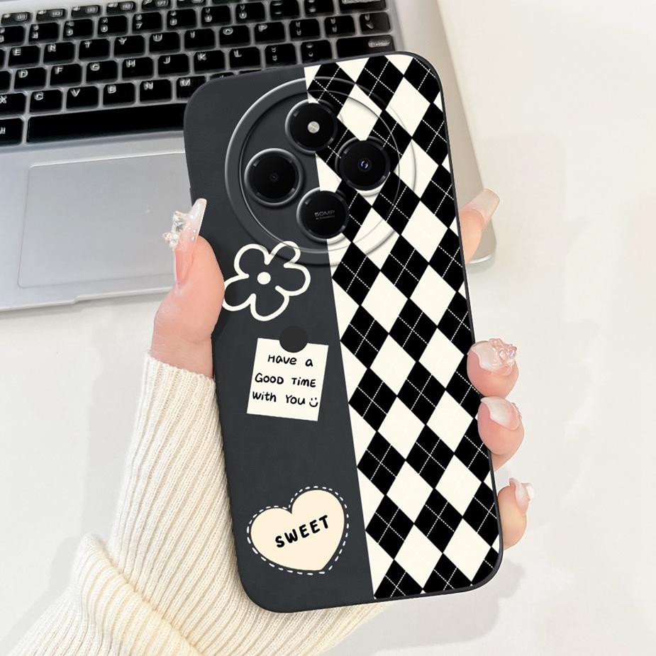 Für Xiaomi Poco C75 Hülle Stilvolle Kunstbemalte Abdeckung Weiche Silikon Stoßfeste Handyhülle Für Xiaomi Poco C75 PocoC75 Fundas Bumper