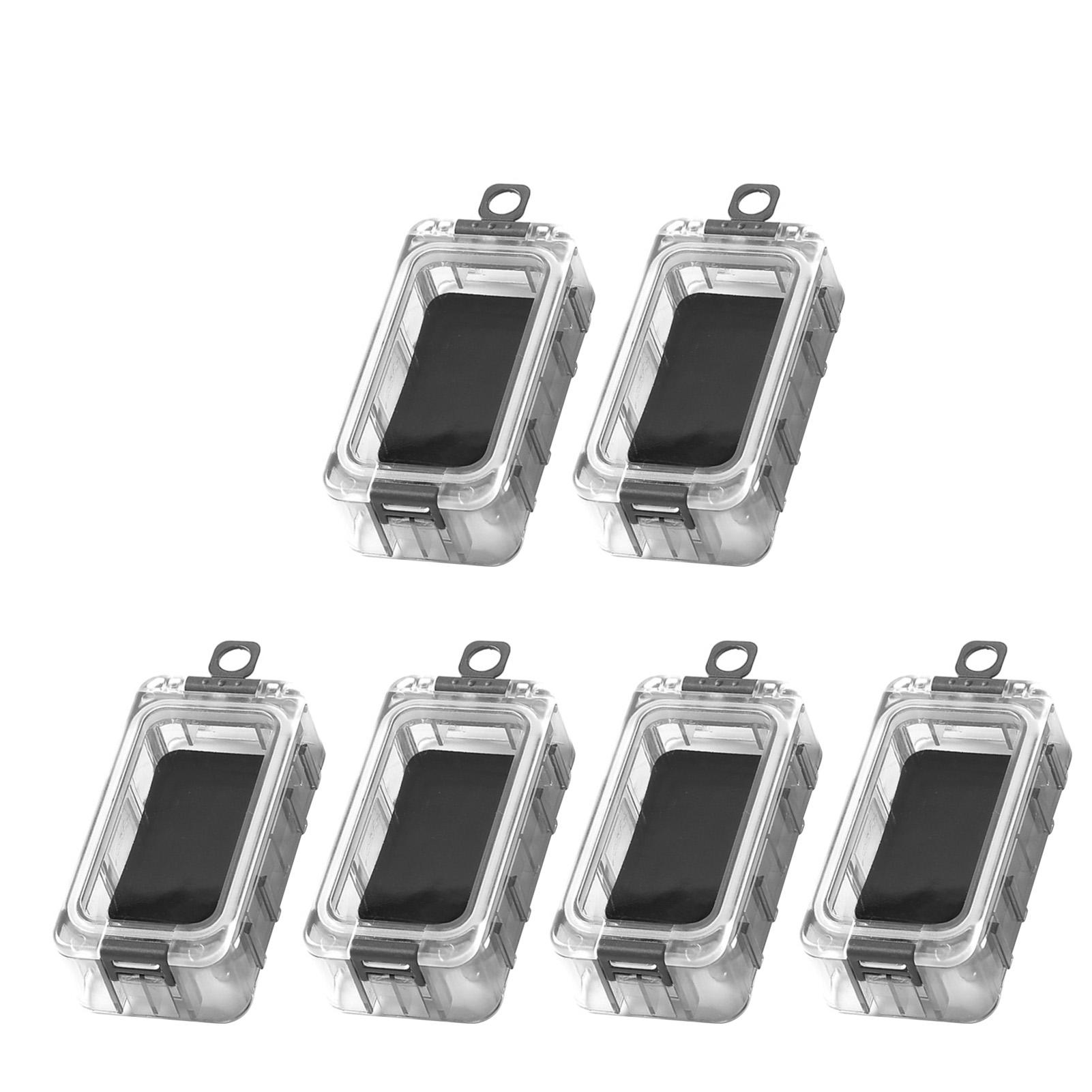 Boîte de Pêche Luminescente Magnétique Étanchéité Anti-Pluie Récipients à Outils pour Appâts Leurres Épissable Rouge