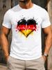 Gerunisexy Splatter Heartbeat Red Gold Heart With Ecg Pulse And Dramatic Paint Drips Unisex All Unisex All TShirt