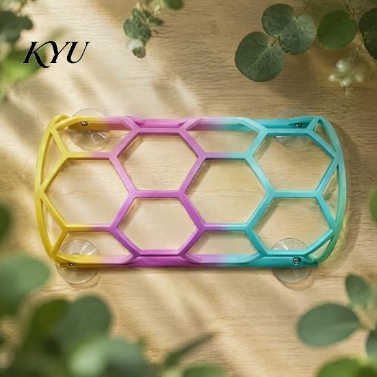 Non-toxic Reptile Supplies Honeycomb Climbing Shelf, Suction Cup Snake Tunnel Hide, Rest Platform Tank Accessories for Ball Python, Lizard,