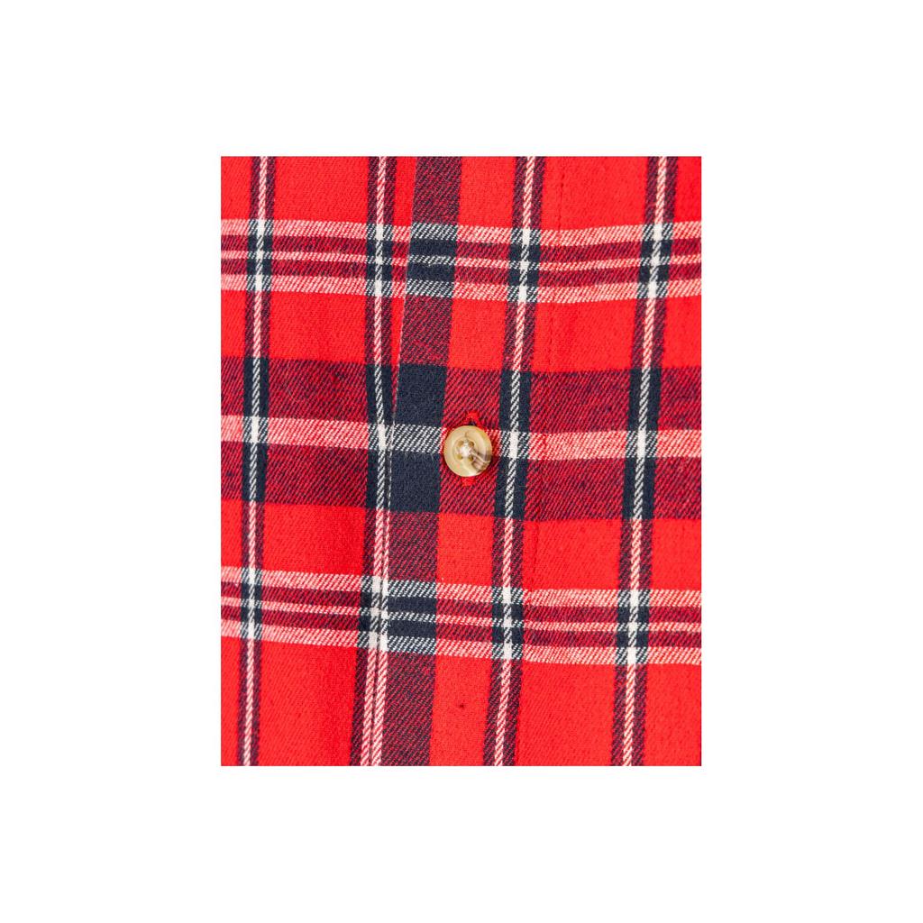 Flannel Shirt Red-Navy, 170G/M2, "", Ce, Lahti