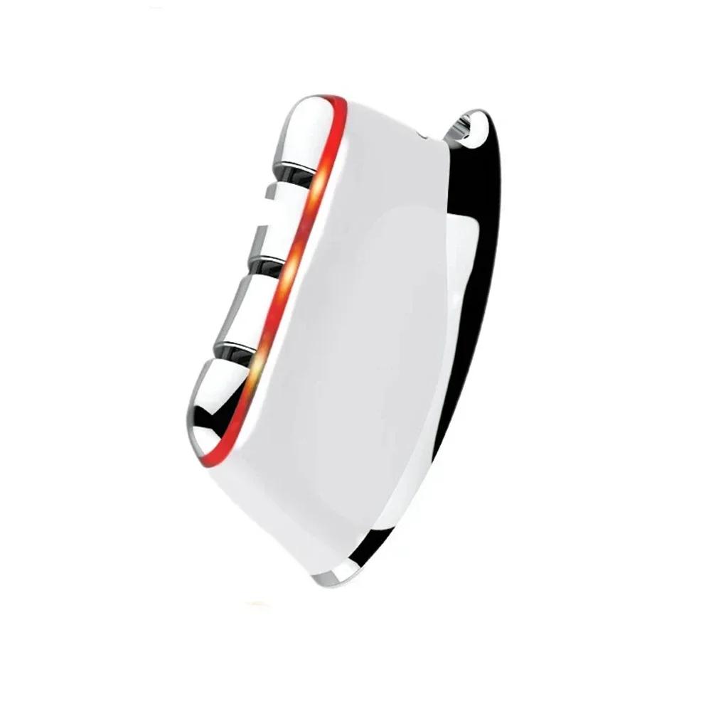 

EMS скребковая доска, светодиодная светотерапия, вибрация, лифтинг лица, для похудения, укрепление кожи, релаксация, массажный инструмент для лица Гуа Ша