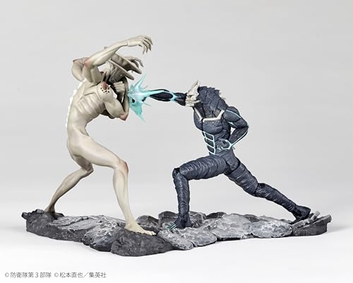 Kaiyodo Anime "Kaiju No. 8" Kaiju No. 8 vs. Kaiju No. 9 1/18 Scale PVC Painted Complete Figure