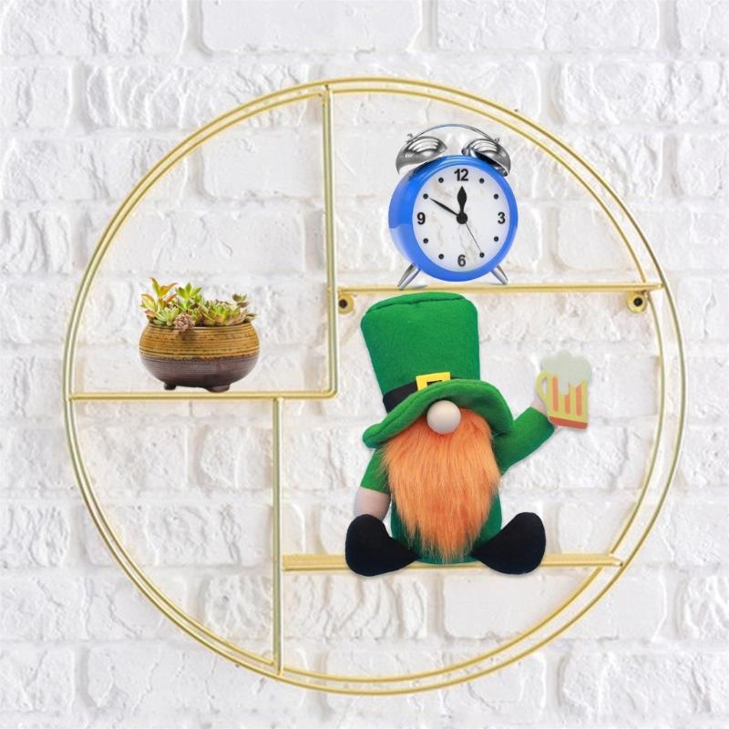 Faceless Gnome Doll Scandinavian Felt Dwarfs Doll for StPatricks Day Home Tabletop Decoration Carnival Party Props Doll