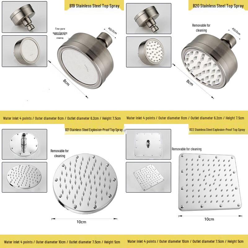 Zhunming 5-Setting ABS Water-Saving Shower Head