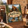 Wall Hanging Calendar Savage 2027, 12-Month Wilderness Art Planner with Spiral Unique Ape Illustration Binding, Thick Paper Themed Organizer for Home