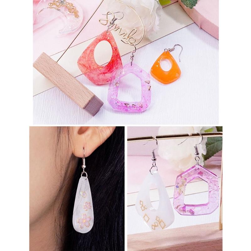 Sturdy Food Grade Silicone Mould Home Accessory for Crafting Unique Multiple Types Earrings and Pendants Daily Use