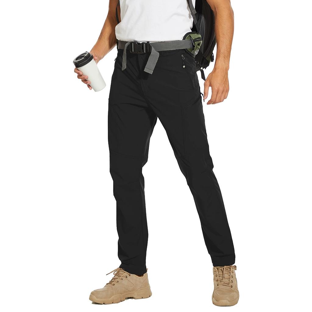 Men's Outdoor Quick Drying Pants, Summer Thin Mountaineering Pants, Waterproof and Breathable Assault Pants, Elastic Sun Protection Pants