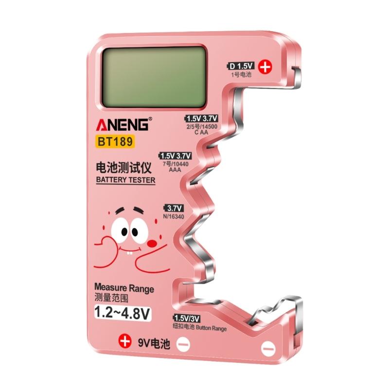 Battery Tester, Universal Battery Checkered Small Battery Testers for AAA AA C-D 9V 1.5V Button Cell Household Batteries