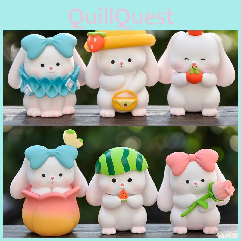Adorable Rabbit Pvc Collectible Model For Home Office Decoration Gifts Idea