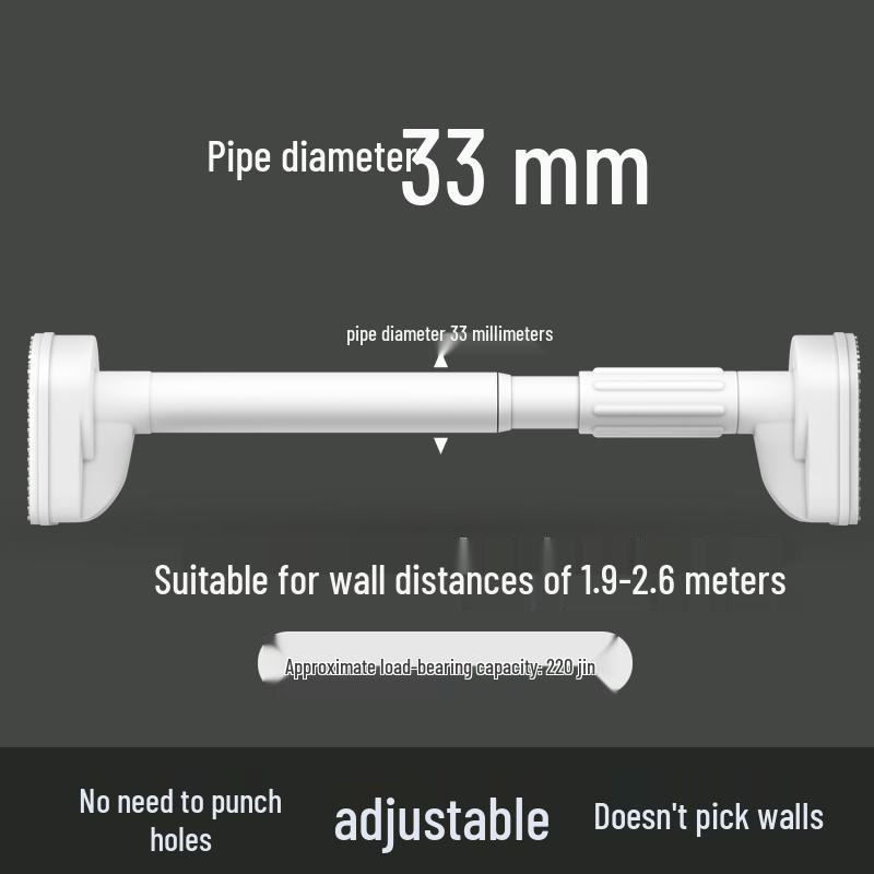 Retractable No-Drill Balcony Clothes Drying Rod, 304 Stainless Steel Hanger for Home Use