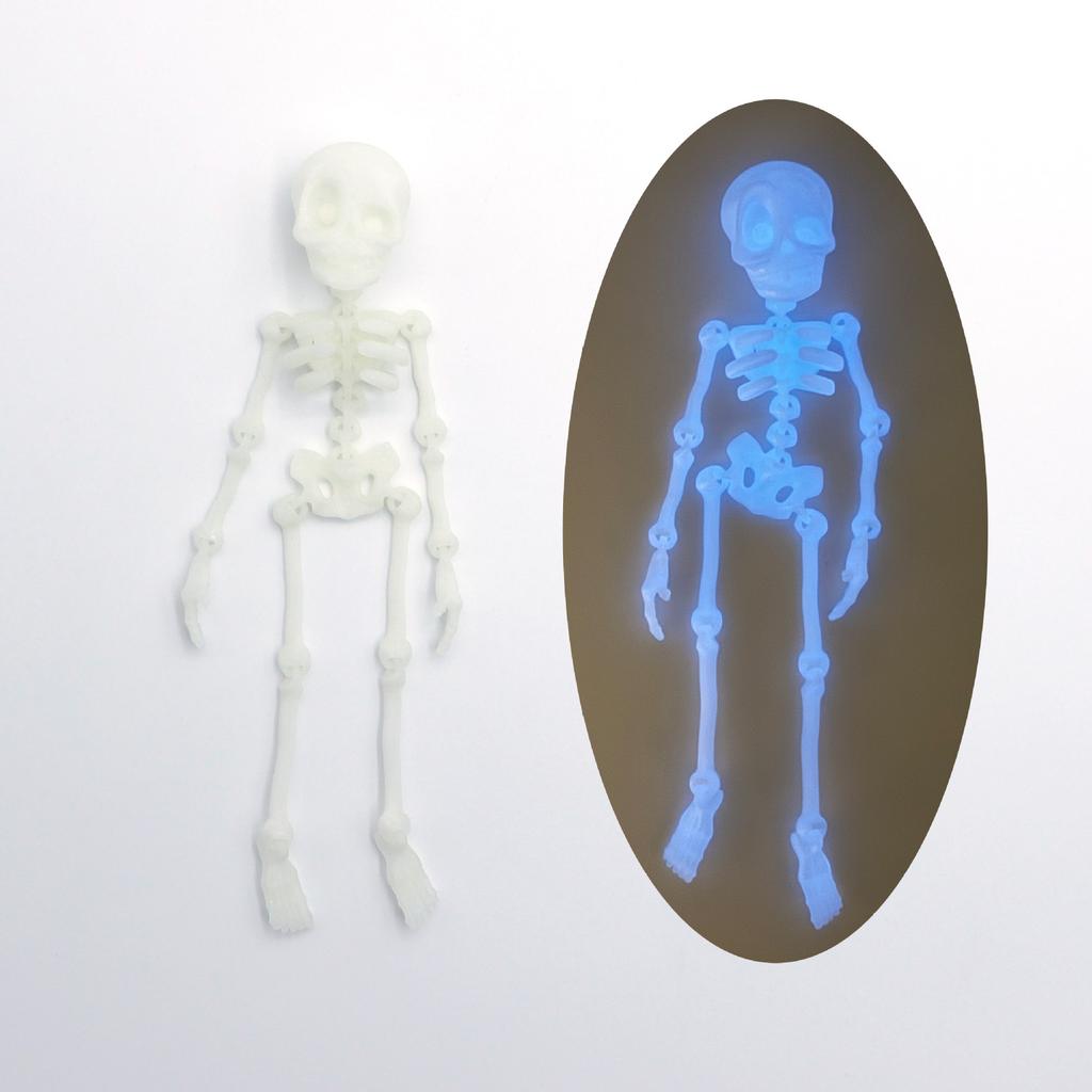 3D Printed Movable Joint Skeleton Figurines Flexible High Human Bone Miniature Creative Fun Decoration Halloween Gifts