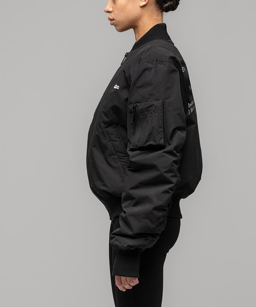 032C (U) Guest List Classic Bomber Jacket Black
