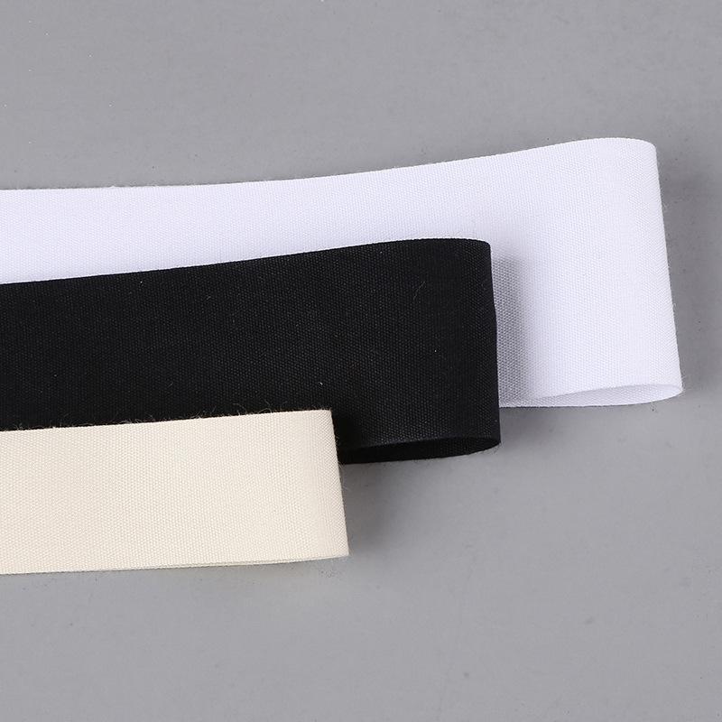 Curea din Bumbac Pur Bumbac Țesătură Simplă Chingă Chingă Imprimată 0,3 cm-8 cm Chingă cu Tiv Bandă cu Marcă Comercială Imprimabilă