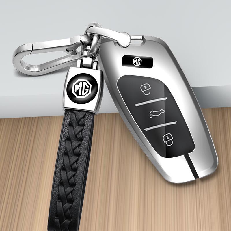Key Case for 22 MG6 Models & 21 6Pro5 Models with Metal Shell & EZS Buckle - Fits MG Navigator, ZS, HS - Minimalist Style