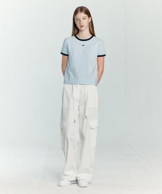OIOI COLLECTION Nylon Cargo Pants [White]