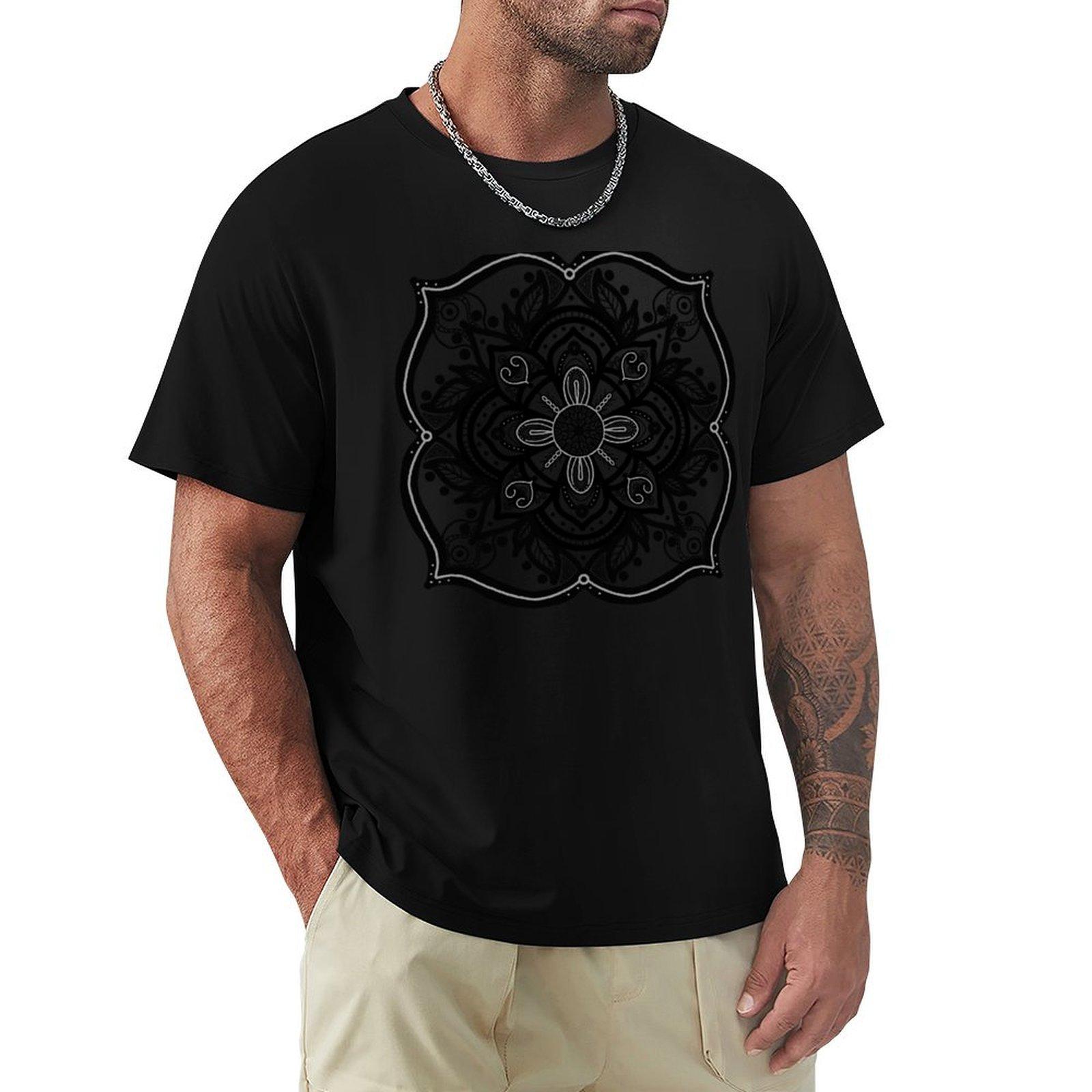 

Mystic Mandala hand drawn TShirt sports fans anime figures blue archive fruit of the loom mens t shirts 4XL