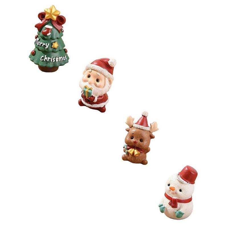 

AEE4-Christmas Desktop Decoration Mini Christmas Tree Figurine Gift Desktop Decoration Tray Shelf Decoration