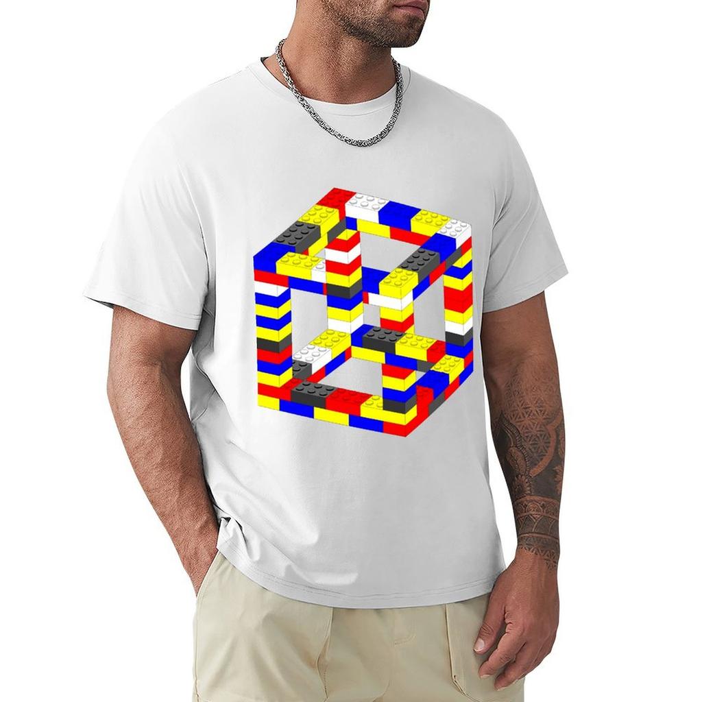 Impossible Cube Bricks Original Tshirt Casual Graphic Print Tee