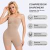 Women Seamless Strapless Detachable Strap One Piece Shapewear Bodysuit