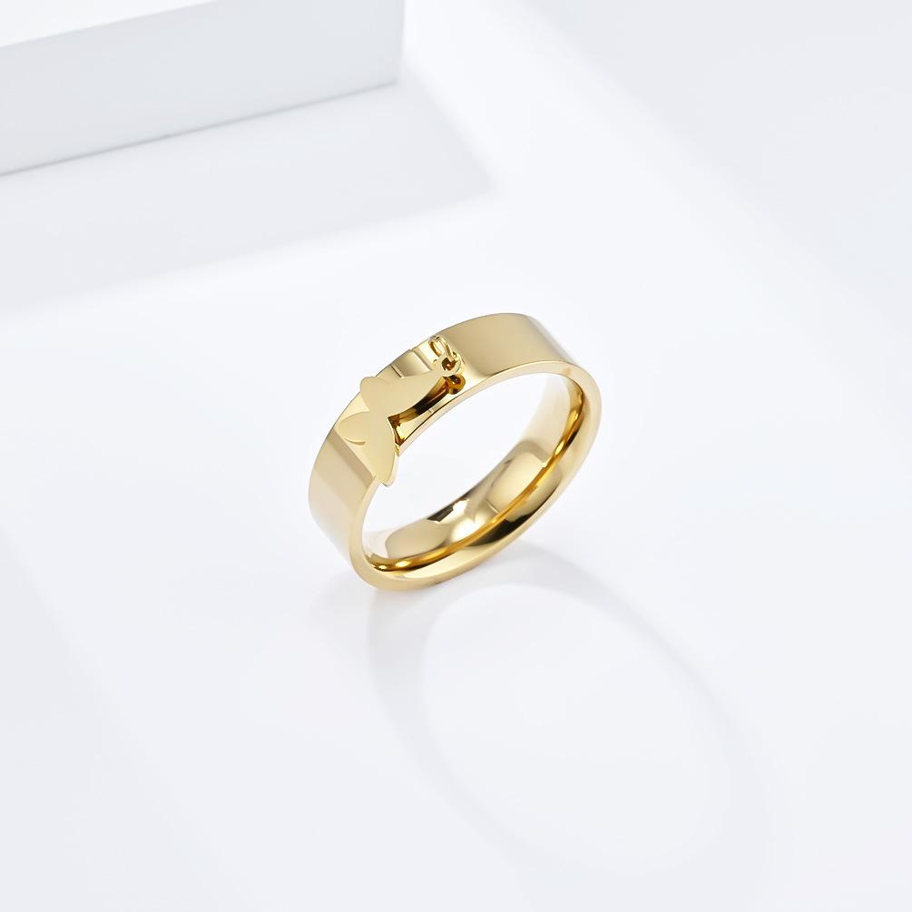 Inel de titan unisex Star Moon Butterfly Cross pentru bărbați și femei Bijuterii stivuite Inele personalizate pentru copii