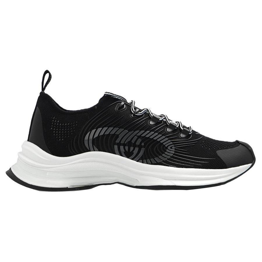 Gucci Run Sneaker 'Black White' 714657 USM10 8442