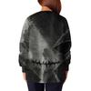 Women's Casual Fashion Long Sleeve Standing Collar Single Breasted Halloween Print Workwear Jacket Tops