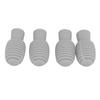 4Pcs Drumstick Silent Tip Silicone Drum Stick Dampener Mallet Mute Tip Instrument Accessory Grey