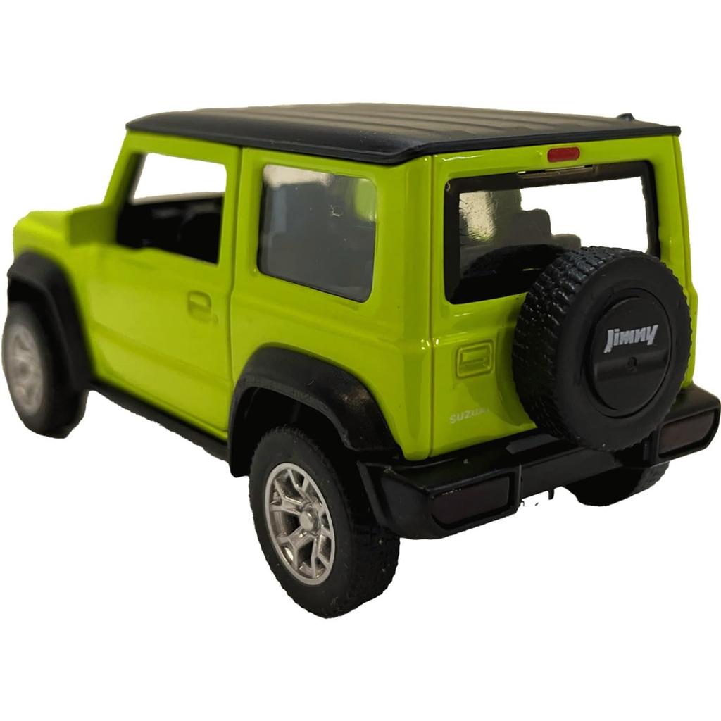 Scale Suzuki Jimny MSZ Diecast Model Car in Yellow Green 1/32