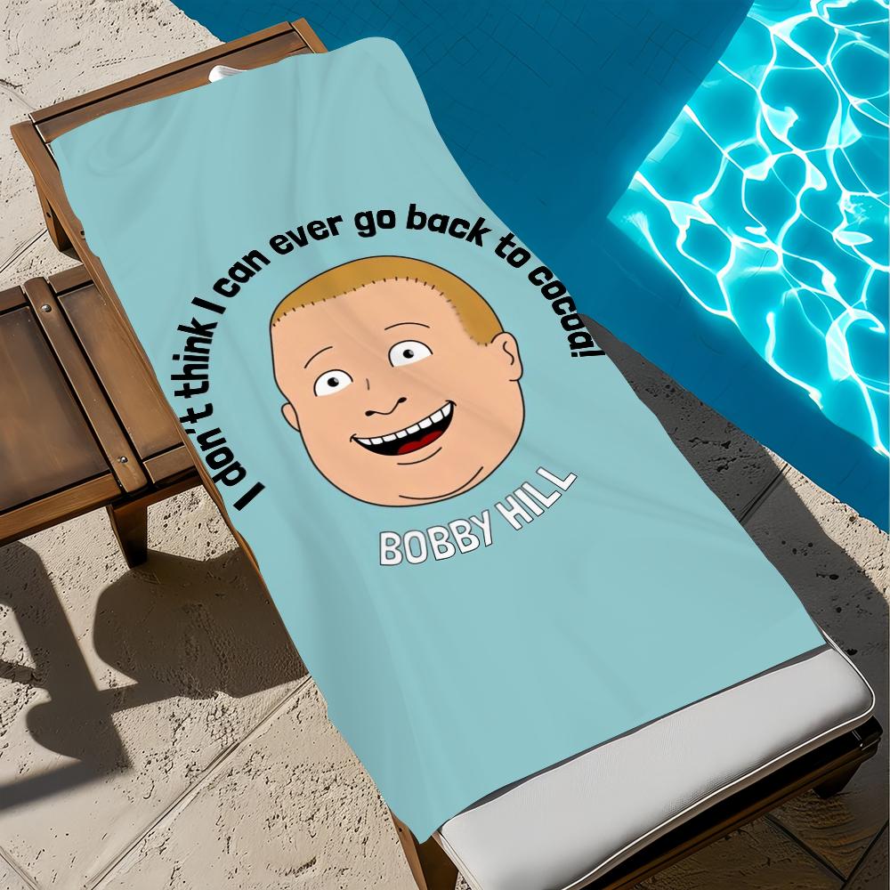 K-king H-hill cartoon Towel Beach Quick Dry Soft B-bobby Pool Towels Gift for Travel Gym Shower Camping sports