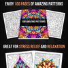 Mandala Coloring Book: 100 Easy Tear-Out Sheets with Unique Patterns for DIY Adult Stress Relief.