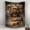 Tapestry The Day the Music Died Buddy Holly Ritchie Valens 50s Rock Poster Wall Hanging