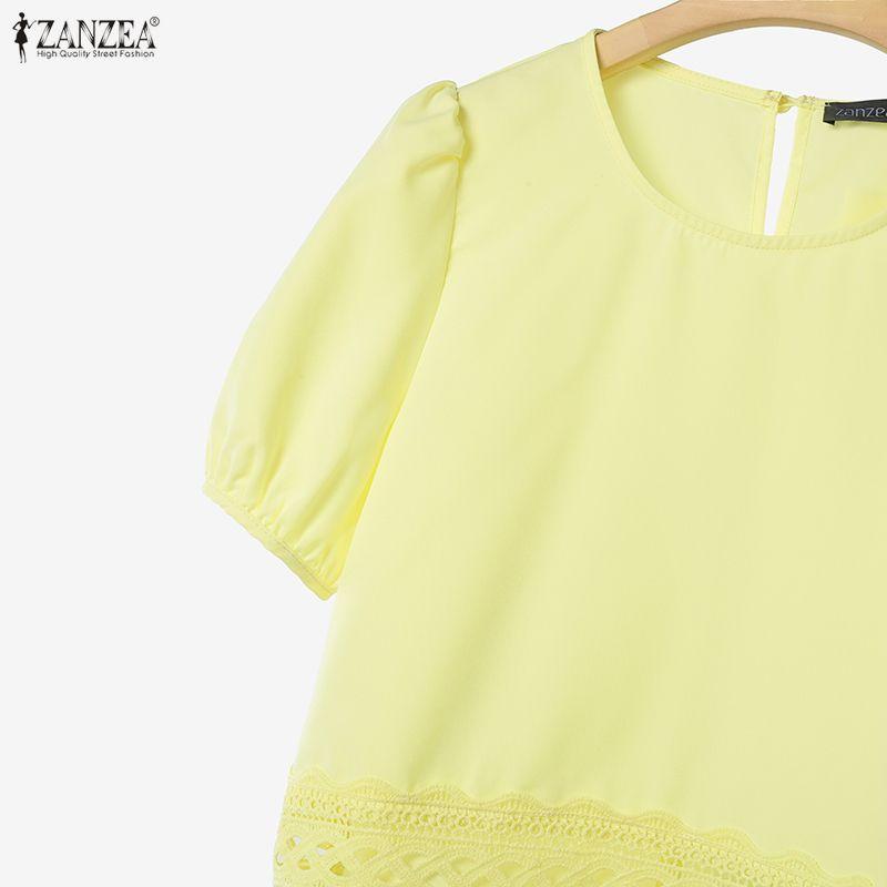 ZANZEA Conjunto de duas peças de blusa de manga curta e saia longa para mulheres