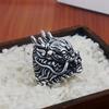 Retro Chinese Dragon Large Ring For Men Punk Gothic Rock Hiphop Ring Biker Accessories Handmade Designer Jewelry Gift For Man