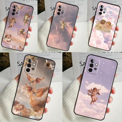 Kreslený Andělské Dítě Potisk Kryt Pro Samsung Galaxy A34 A35 A14 A15 A25 A53 A33 A13 A52 A32 A12 A51 A71 A54 A55 Pouzdro