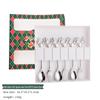 Reindeer-Themed 304 Stainless Steel Coffee and Dessert Mixing Spoon Gift Set In Cute Christmas Box