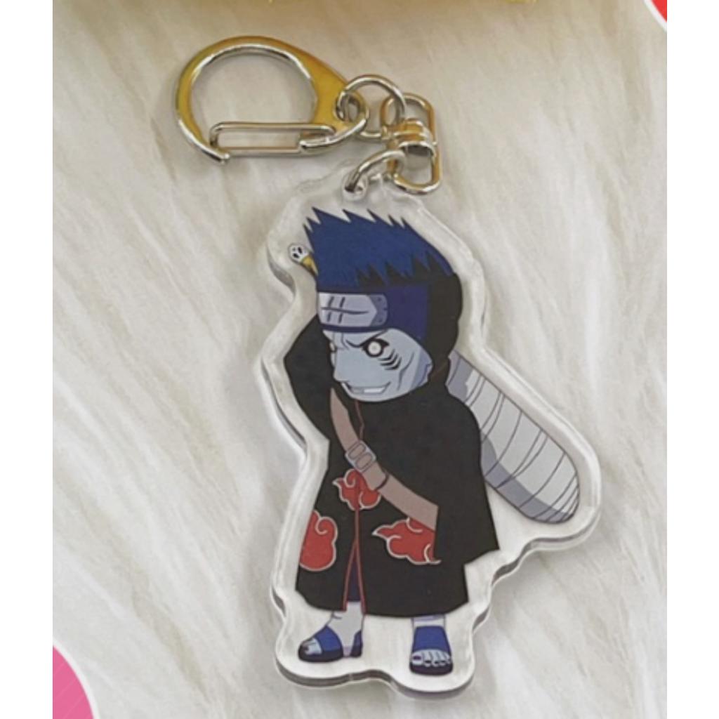 Anime Naruto Acrylic Keychain Accessaries Uzumaki Naruto Cartoon Keyring