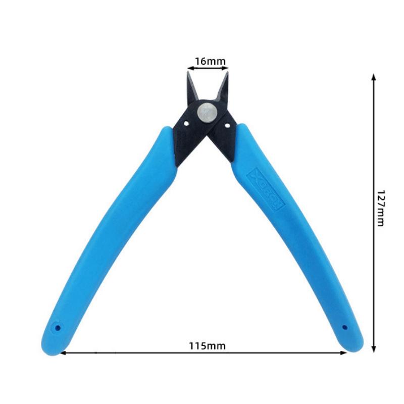 

Діагональні плоскогубці 5,2 дюйма Міні кусачки для дроту Маленькі м які ріжучі електронні плоскогубці Дроти Ізольована гумова ручка Модель Ручні інструменти