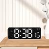 Multifunctional Digital Clock LED Display with 2 Alarms Temperature Monitors and Date for Students and Professional
