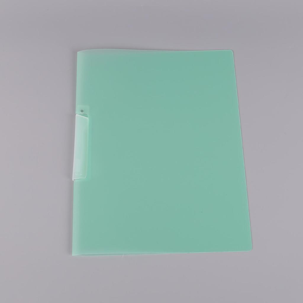 A4 Transparent Side-Opening Rotary Folder with Pull-Rod Clip
