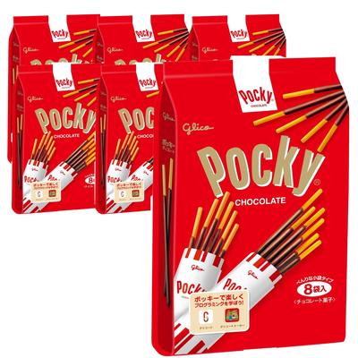 Pocky Schokolade 8 Beutel x 6 Stück Ezaki Glico