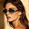 Polygon Metal Sunglasses For Men And Women Uv400 Sun Protection Fashion Outdoor Travel